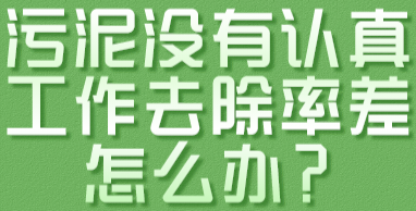 中国环保展|污泥没有认真工作 去除率差 怎么办？
