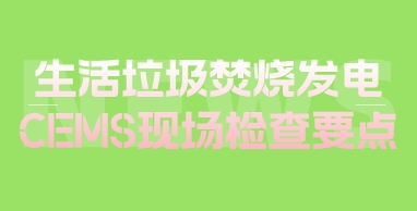 生活垃圾焚烧发电CEMS现场检查要点